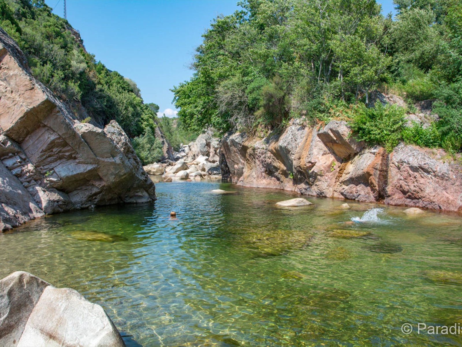 Baignade au Pont de Peri